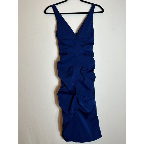 Stunning Cache Blue Dress Size 2 - Picture 1 of 7